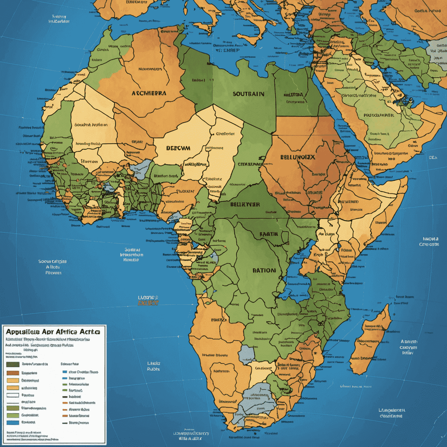 Map of Southern Africa highlighting major trade routes between South Africa and neighboring countries, with logistics hubs and border crossings marked